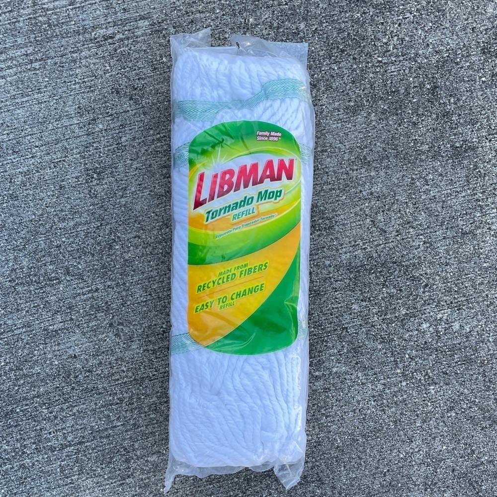 Libman Tornado Mop Refill - Unscented NEW Cleaning Floor Care
